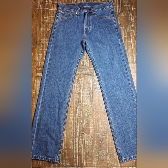 Levis 505 Jeans Men's Size 30x32(Tag 29x32) Medium Denim Blue Jean - Picture 2 of 6